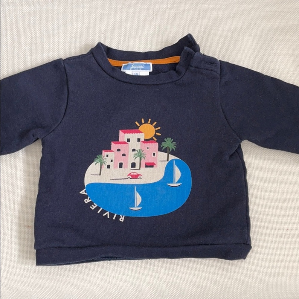 Jacadi baby sweatshirt excellent condition!